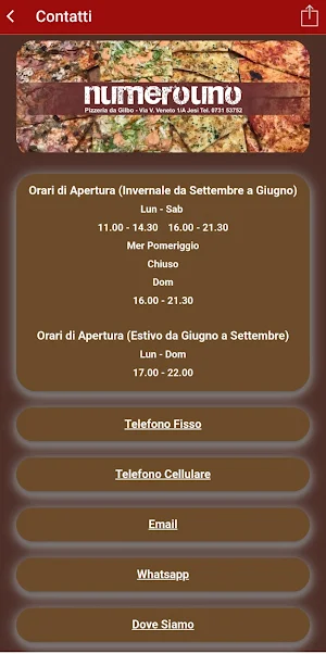 APP Numerouno Pizzeria Jesi Screenshot 0