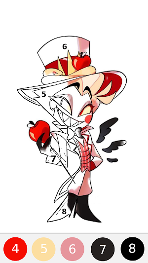 Alastor Hotel Coloring Book Screenshot 1