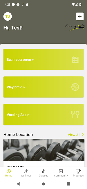 Bent sports Screenshot 1