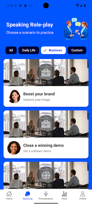 SpeakingLab. English learning Screenshot 2
