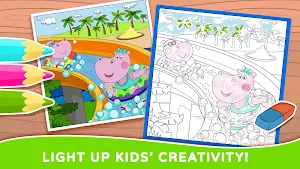 Hippo: Coloring Book for Kids Screenshot 1