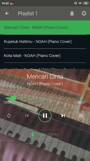 NOAH Piano Cover 2023 Screenshot 2