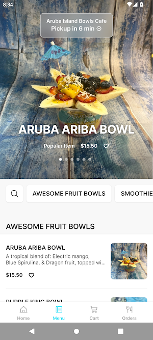 Aruba Island Bowls Cafe Screenshot 1