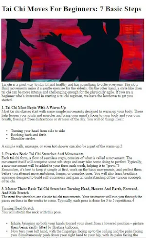 How to Do Tai Chi Training Screenshot 3