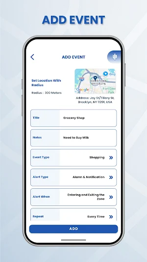 Bakorkhani - Geofencing Alarm Screenshot 3