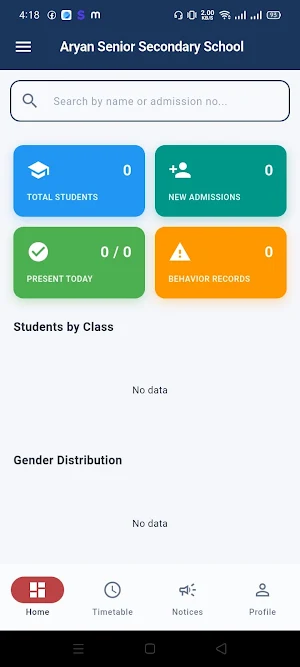 Aryan Sr.Sec. School Staff Screenshot 0