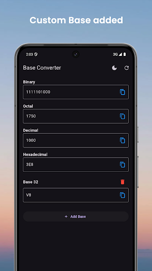 BIN HEX OCT DEC Base Converter Screenshot 3