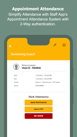 Fitnessforce for Business Screenshot 1