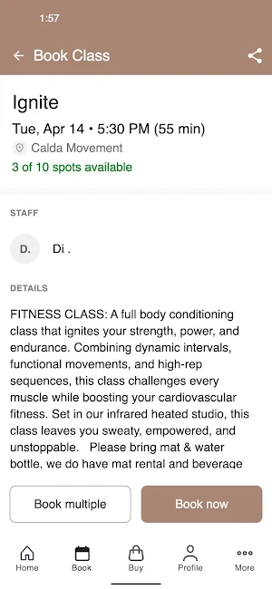 Calda Movement Screenshot 2