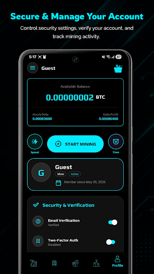 Giga Mining: Bitcoin Cloud Screenshot 3