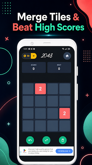 2048 Classic - Number Puzzle Screenshot 1