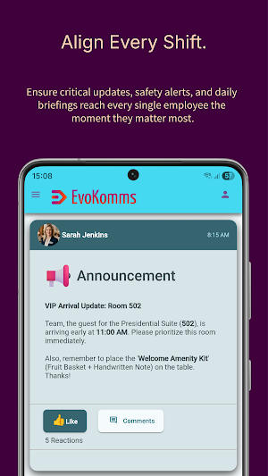 EvoKomms: Frontline Connect Screenshot 2
