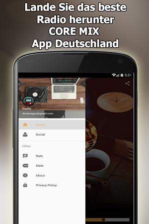 Radio CORE MIX Online Kostenlos Deutschland Screenshot 2