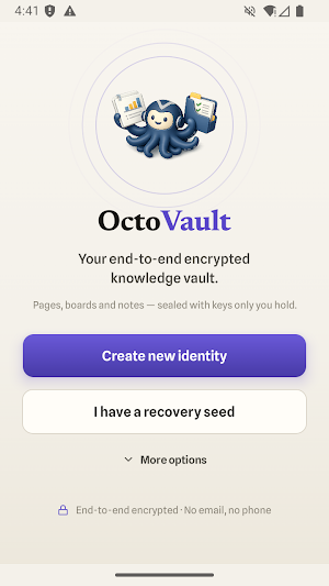 OctoVault: Encrypted Knowledge Screenshot 0