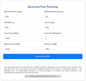 Diversion Fuel Planning Screenshot 0