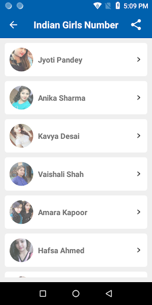 Girls Mobile Number for Call Screenshot 0