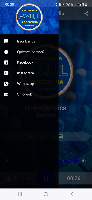 Frecuencia Azul Web Radio Screenshot 1
