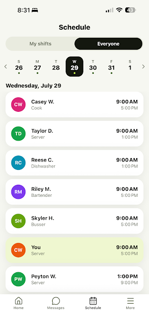 SimpleStaff Screenshot 2