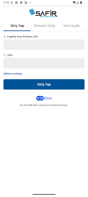 Safir Nalburiye B2B Screenshot 0