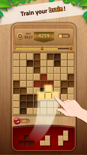 WoodPuz - Wood Block Puzzle Screenshot 1