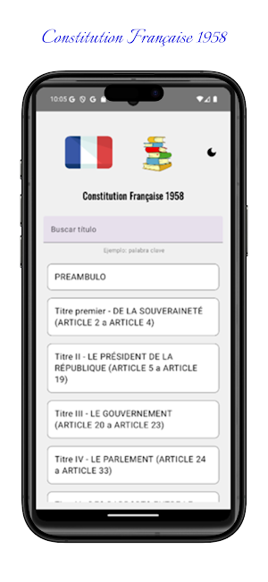 Constitution Française 1958 Screenshot 2