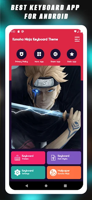 Konoha Ninja Keyboard Theme Screenshot 0
