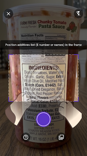 E-Number Food Additive Scanner Screenshot 1