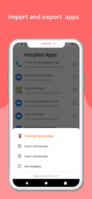 uninstall system apps Screenshot 1