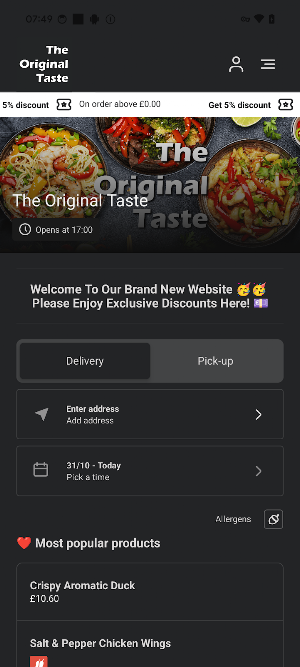 The Original Taste Screenshot 0