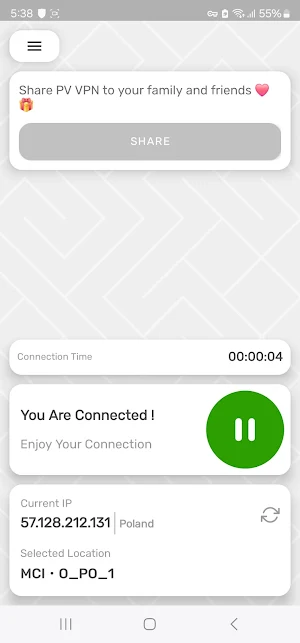 PV VPN Screenshot 1