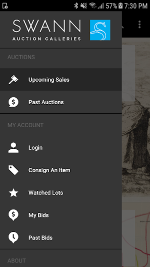 Swann Auction Galleries Screenshot 0