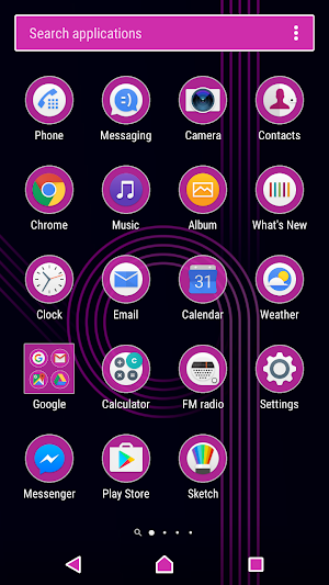 electric purple | Xperia™Theme Screenshot 1