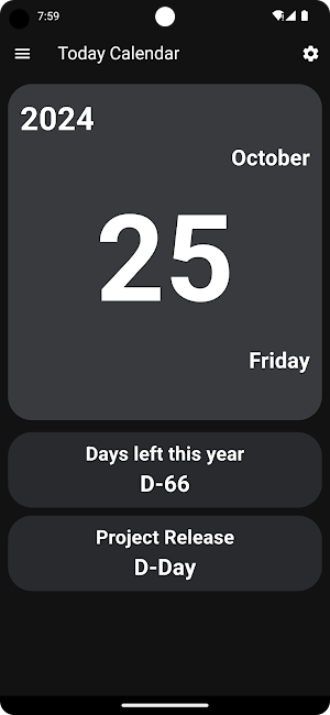 Today Calendar Screenshot 0