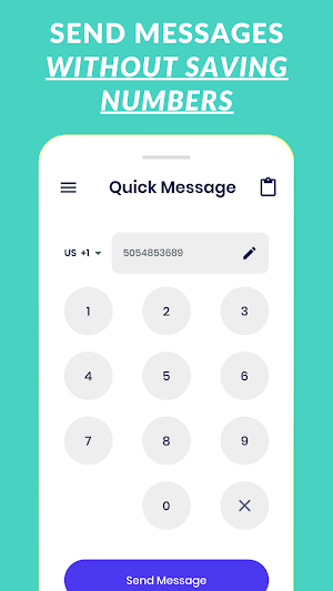 Message Without Phone Number Screenshot 0