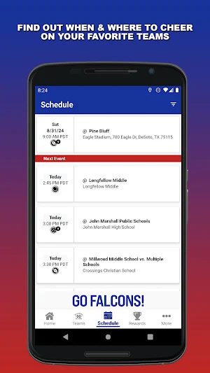 Millwood Falcons Athletics Screenshot 1