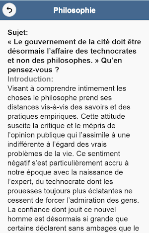 Philosophie - Sujets Corrigés Screenshot 1
