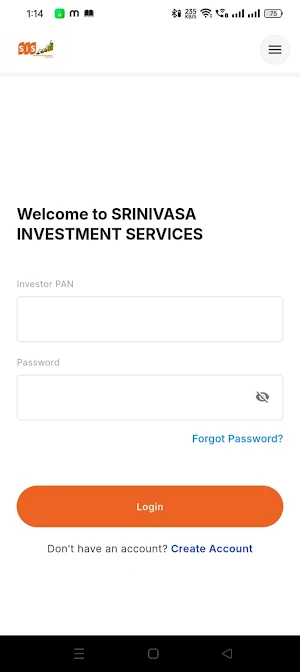 Srinivasa Investment Services Screenshot 1