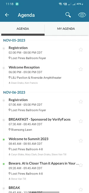Brivo and Eagle Eye Events Screenshot 2
