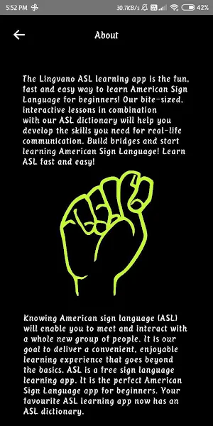 ENG <-> ASL Translator Screenshot 1