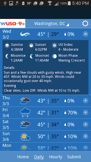 WUSA 9 WEATHER Screenshot 1