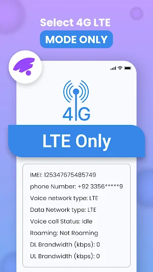4G Lte Mode Only: Speed test Screenshot 1