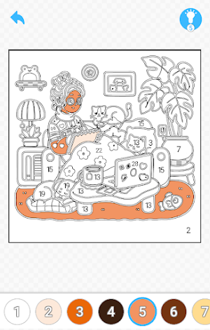 Cozy Girl Life:Color by number Screenshot 3