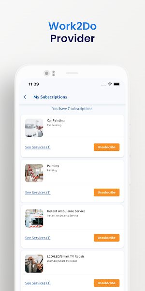 Work2Do Provider Screenshot 2
