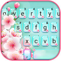 Pink Blossoms Keyboard Background