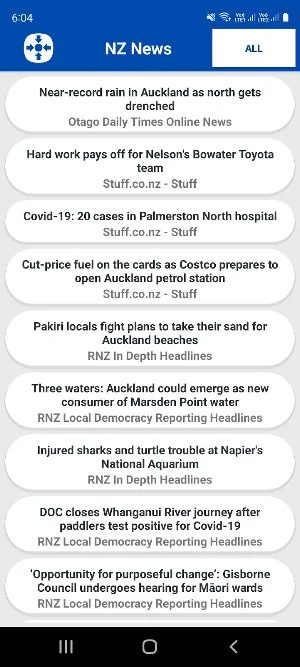 New Zealand News Feeds Screenshot 0