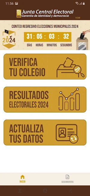 Registro Seguimiento Electoral Screenshot 0