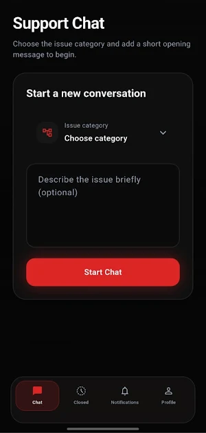SupportLine Screenshot 1