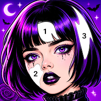 Gothic Girl Color by Number