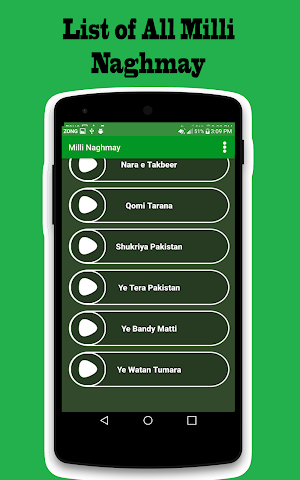 Pakistani mili naghmay mp3 Offline Screenshot 1