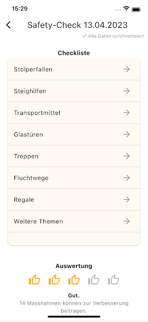 FCOS SafetyCheck Screenshot 1